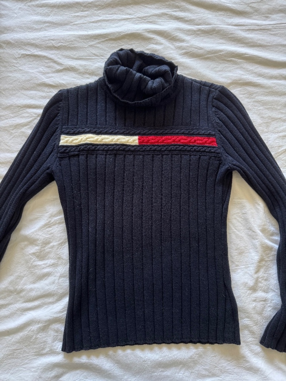 Vintage Tommy Hilfiger Turtleneck Sweater - 100% cotton!